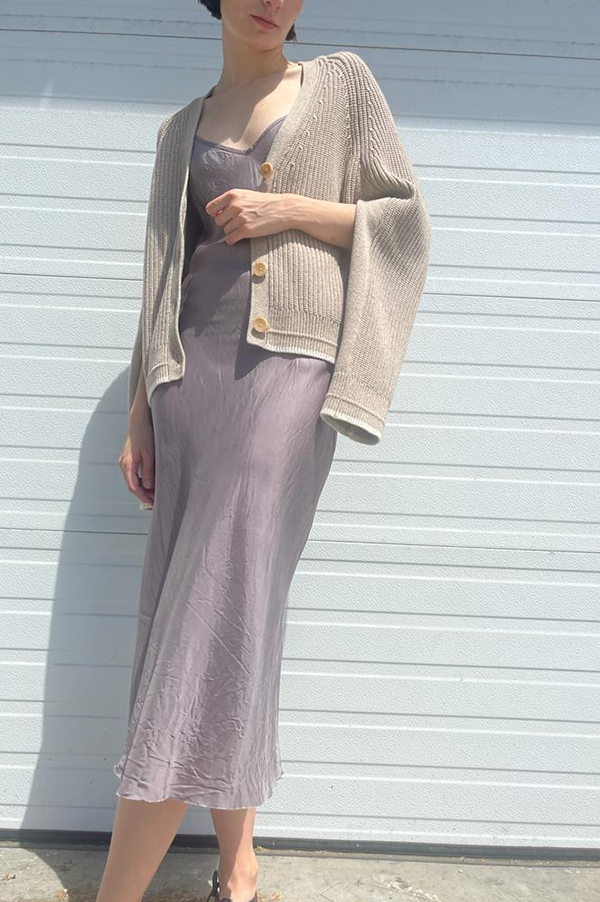 Calf-Length Bias Long Slip in Dust – Des Kohan
