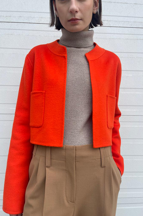 【2plan】Joy button mohair crop jacket 2plan】Joy button mohair crop jacket 2plan】Joy button