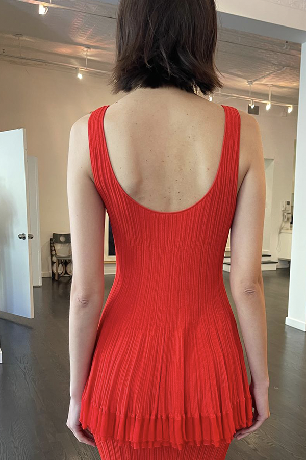 layered knit dress Brochu Walker Looker Vee Dress