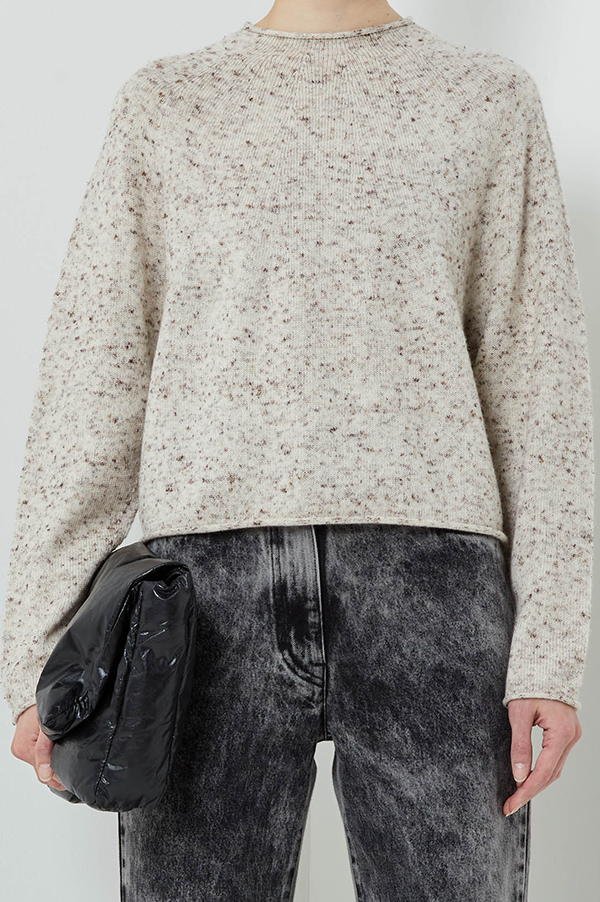 stone  SPECKLED COTTON ニット セーター Sustainable Speckle Knit Sweater – Wildflower Boutique