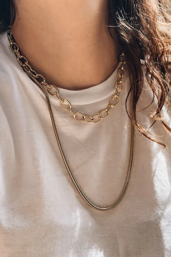 【Gabriela Artigas】Thick Snake Chain Necklace 24\