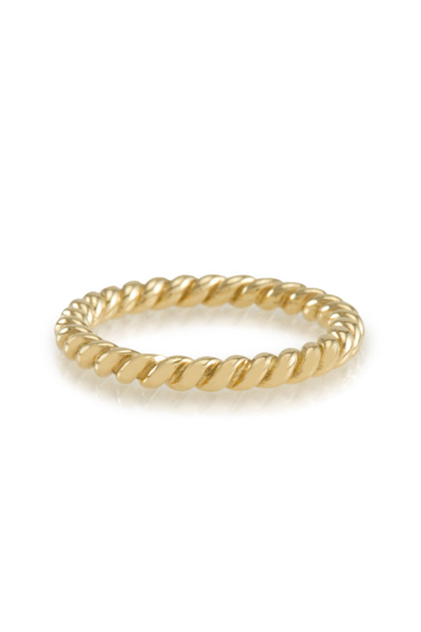 14K Yellow Gold Twist Ring