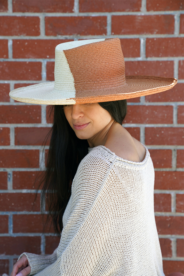 Drury Lane Hat in Cafe/ Ivory (Sold Out)