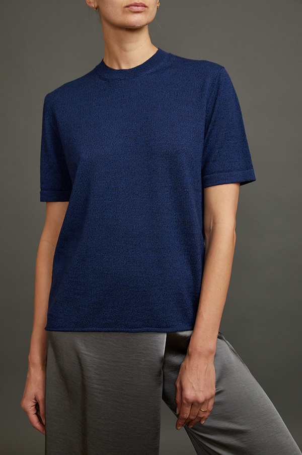 kaitly knit t shirt in blue Christian wijnants