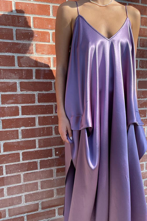 Lavender Tiered Architectural Tunic