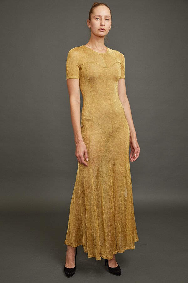 Metallic 2025 cardigan dress