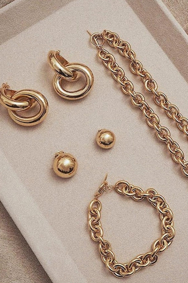 【Gabriela Artigas】Chain Bracelet with Tusk Clasp Rectangular Link Chain Bracelet with Tusk Clasp | Gabriela