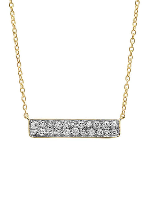 Diamond Staple Necklace