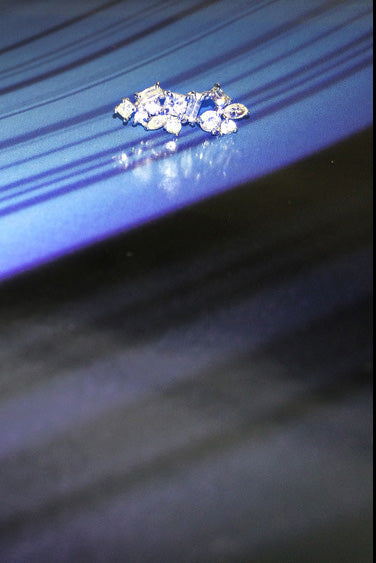 Nataf Joaillerie Star Cluster Diamond Earring