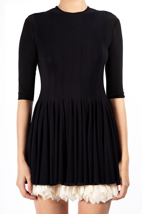 3/4 Sleeve Kelly Dress in Black