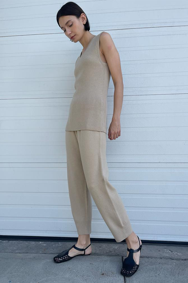 Lauren Manoogian merino wool Base pants in Antique