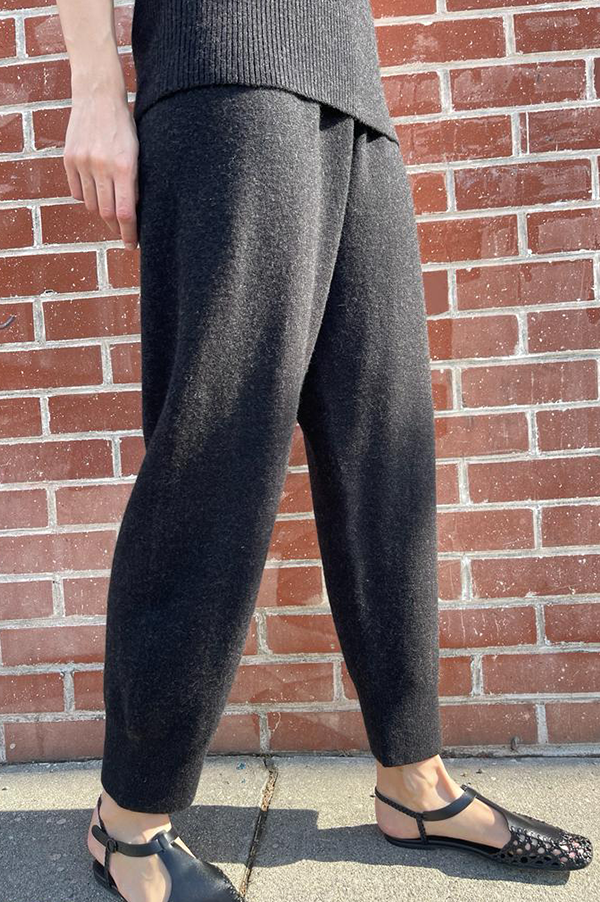 Lauren Manoogian Base Pants in Black Melange