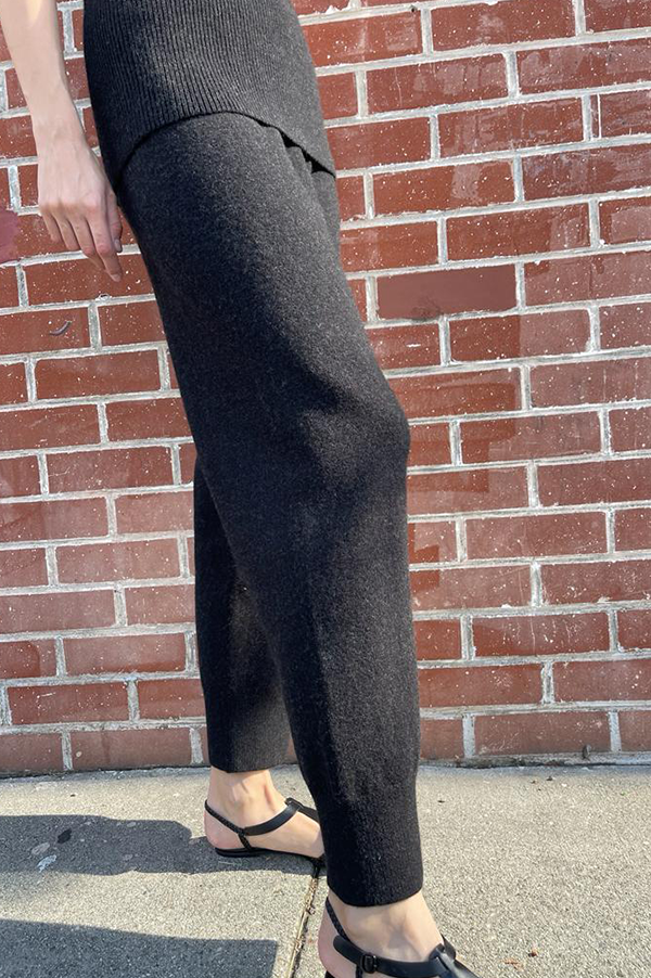 Lauren Manoogian Base Pants in Black Melange