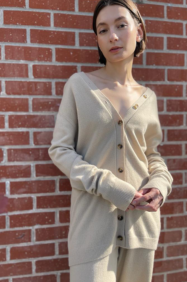 Lauren Manoogian Button Cardigan in Antique