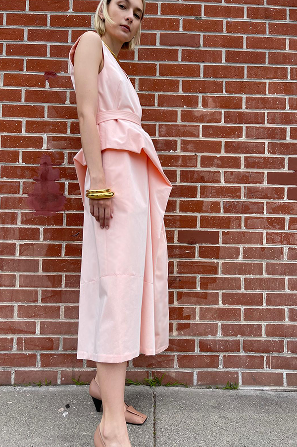 Daikuta Dress in Peach