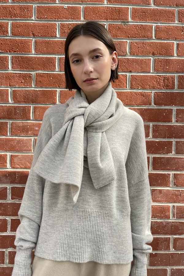 Lauren Manoogian Double Knit Scarf in Carrara
