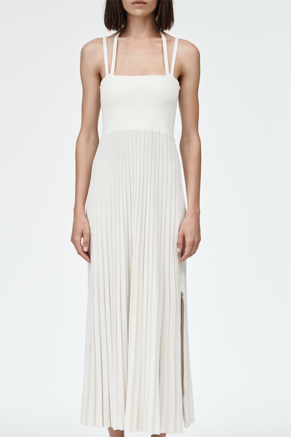 Halter Neck Dress in Ivory (Sold Out)