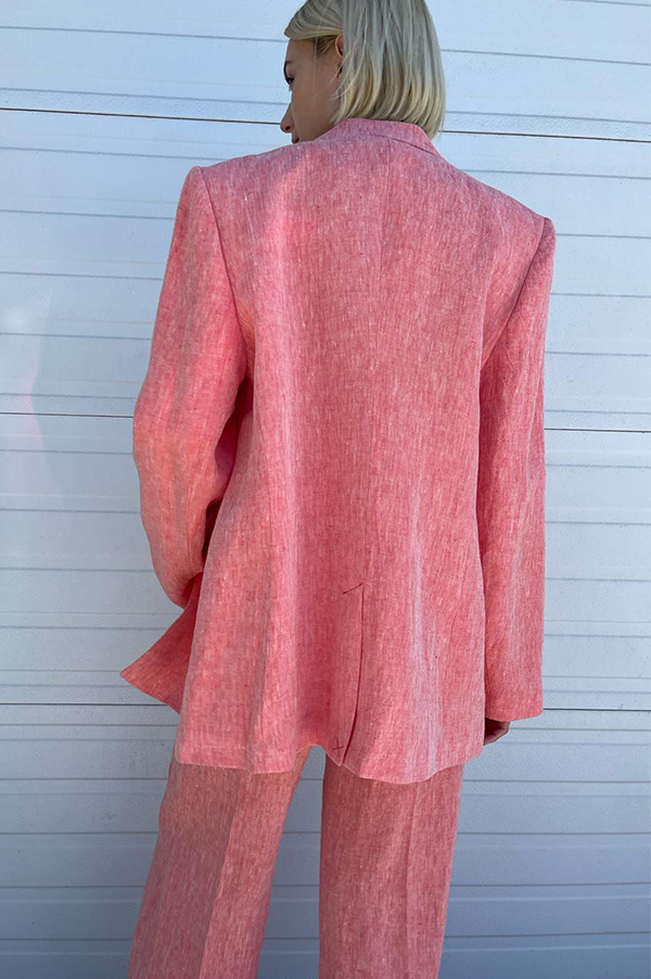 Christian Wijnants Jinja Blazer in Coral Melange