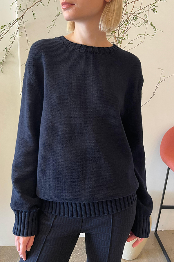Jordan Sweater in Dark Navy