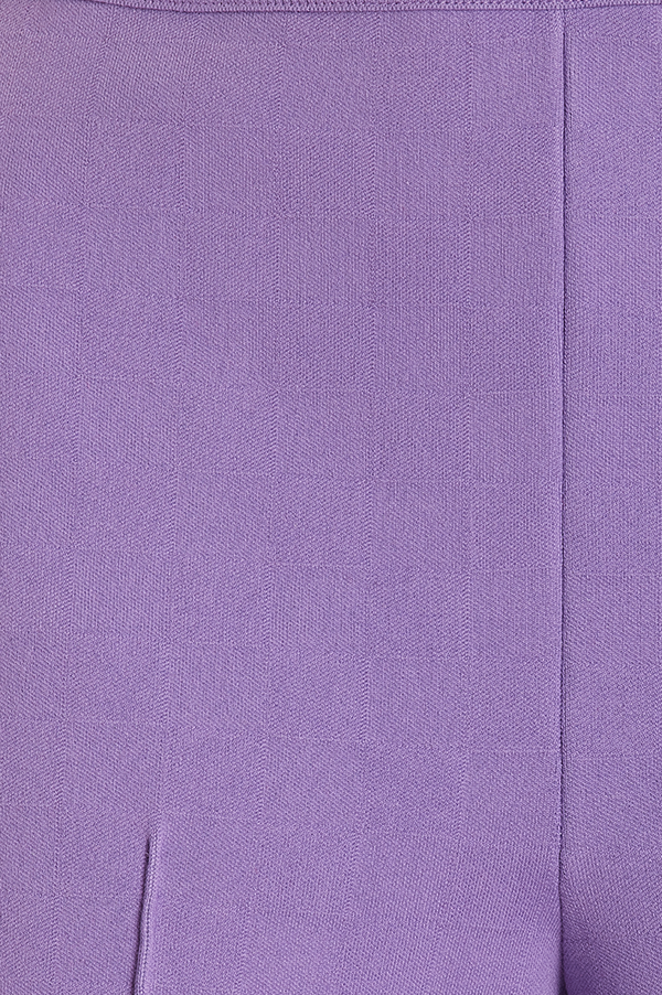 High Sport Kick Stretch-Cotton Pants In Purple