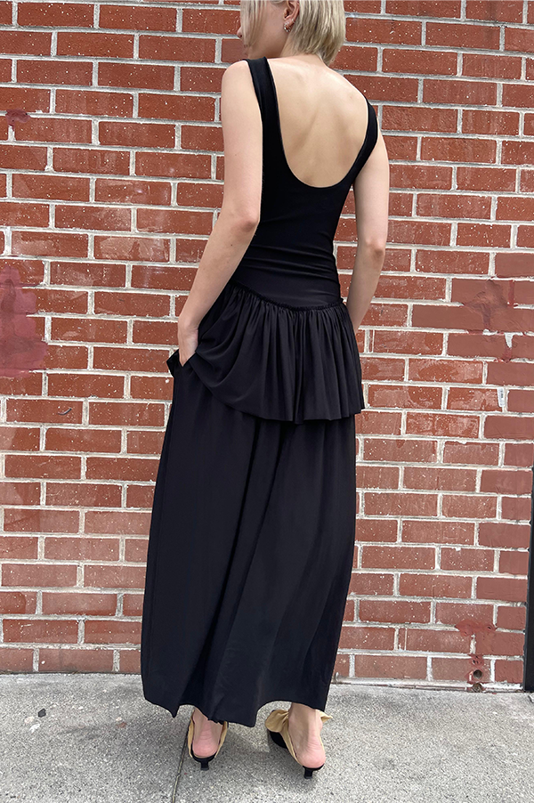Teriot Jersey Dress in Black