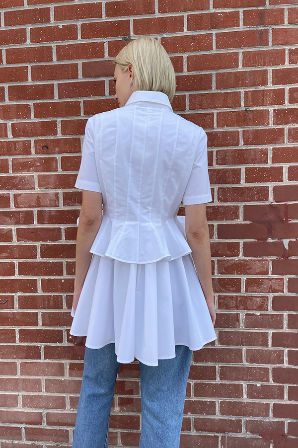Lulu Mini Dress in White Des Kohan Lulu Mini Dress in White Des Kohan