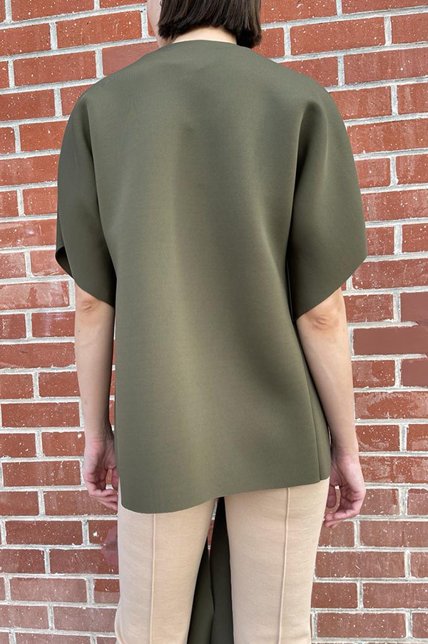 Open Front Jacket in Olive