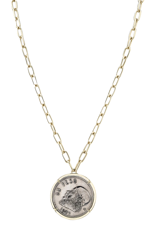 Vintage Mexican Peso Necklace