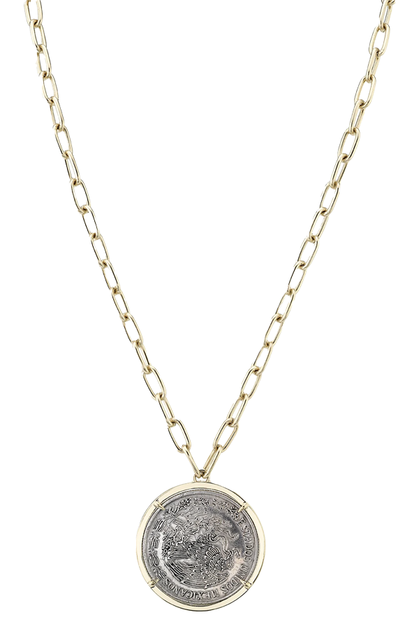 Vintage Mexican Peso Necklace