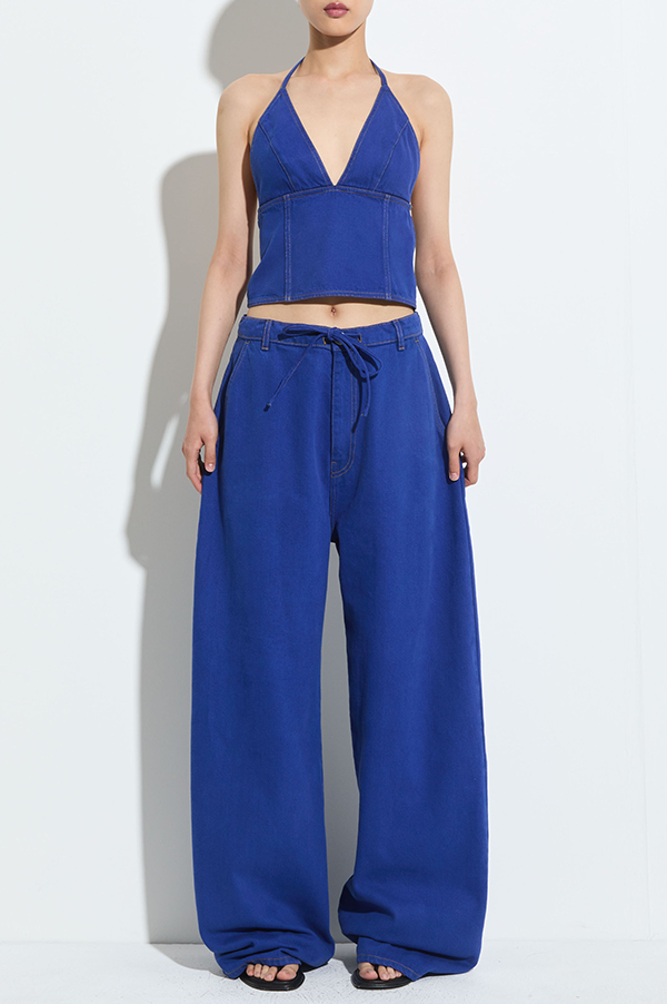 Piro Barrell Leg Jeans in Cargo Blue Denim