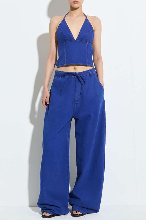 Piro Barrell Leg Jeans in Cargo Blue Denim