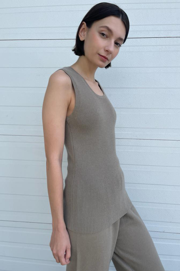 Lauren Manoogian Rib Tank in Stoneware