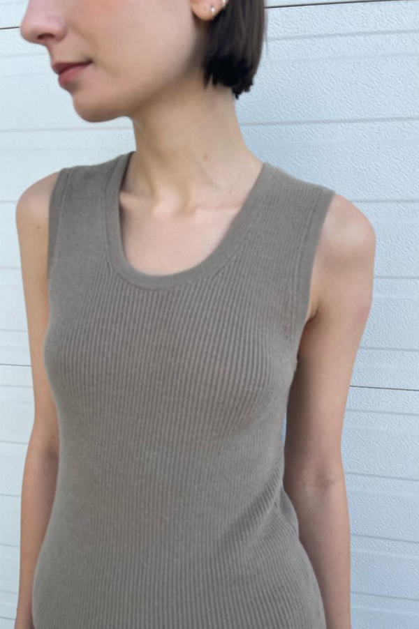 Lauren Manoogian Rib Tank in Stoneware