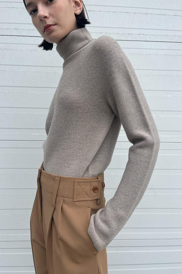 Beaufille Ulla Wide Leg Trousers in Camel