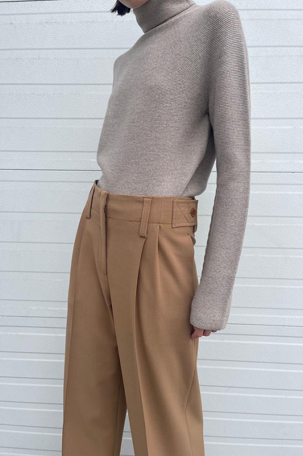 Beaufille Ulla Wide Leg Trousers in Camel