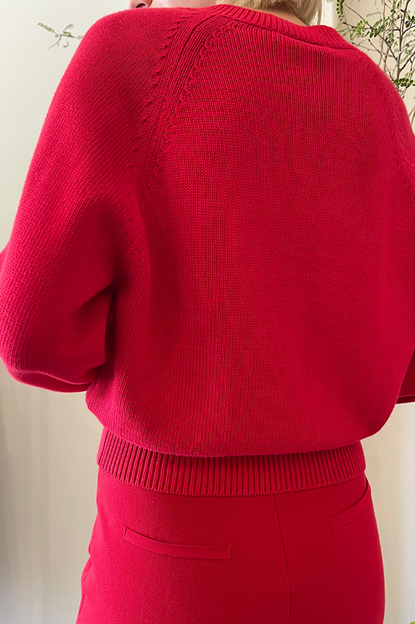 Veronica Sweater in Red