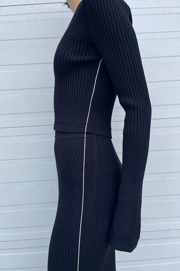 Maria Mcmanus Zip Tube Skirt in Black