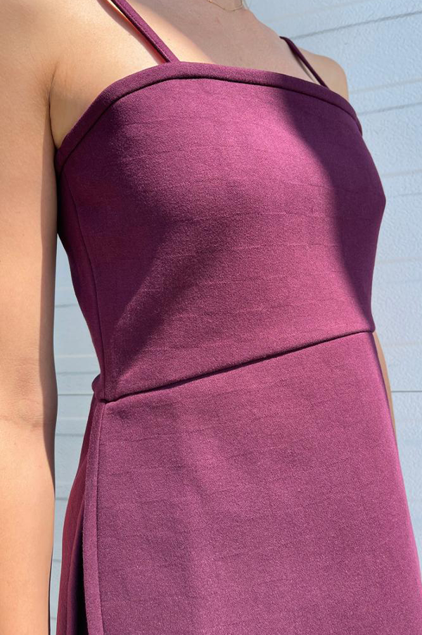 High Sport Plum Spaghetti Strap Top