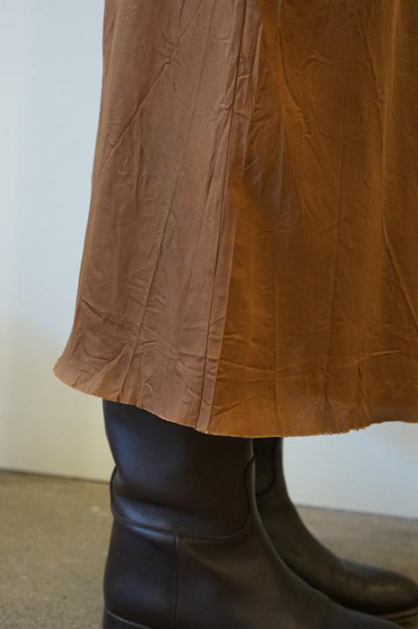 Organic by John Patrick Calf-Length Bias Long Slip in Amber