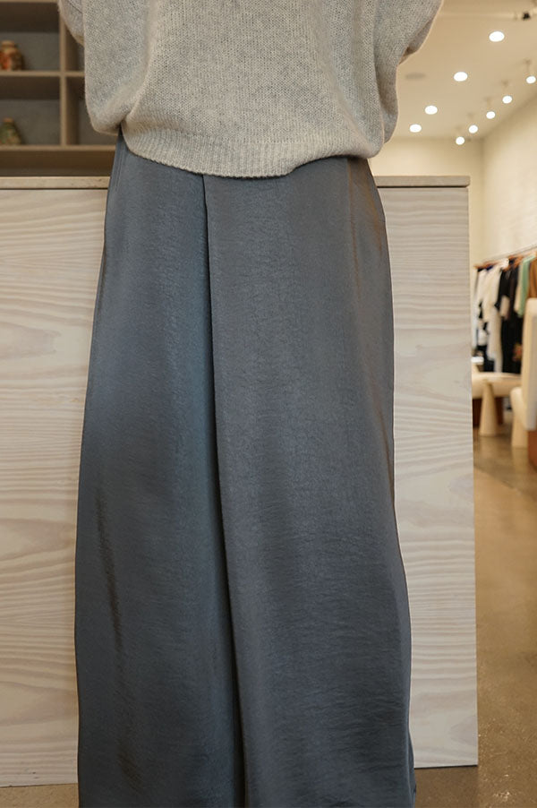 Sid Neigum Asymmetrical Crossover Pant In Silky grey
