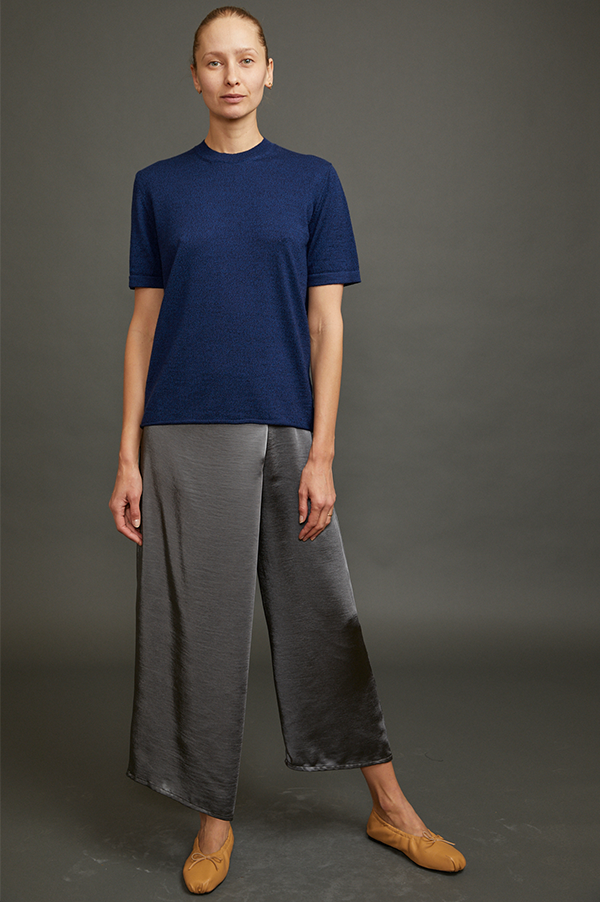 kaitly knit t shirt in blue Christian wijnants