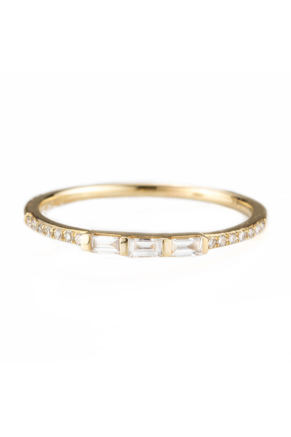 Bridgitte Baguette Band Ring