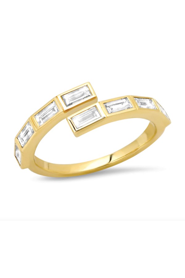 Diamond Baguette Wrap Ring