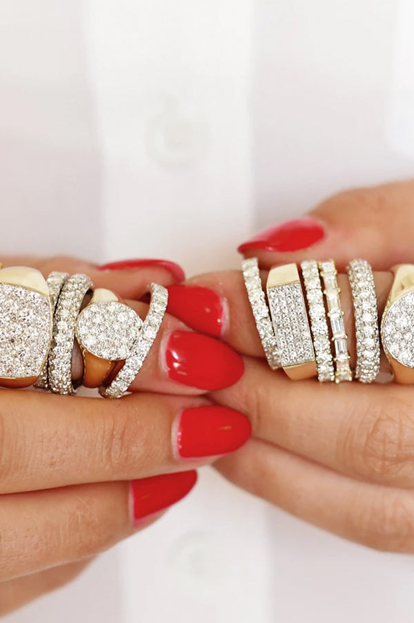 Diamond Domed Ring