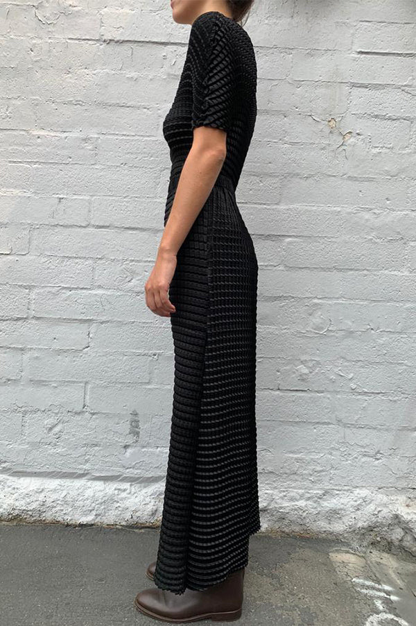 Double Knife Pleat Midi Skirt (Sold Out)