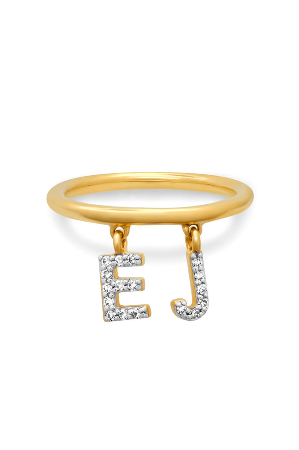 Eriness x Des Kohan Double Initial Ring