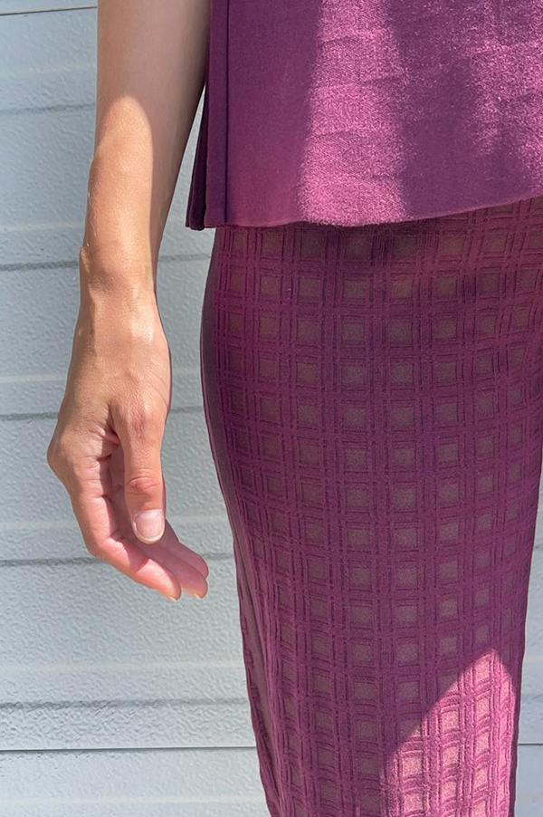 High Sport Harry Pant in Lightweight Checkered Plum