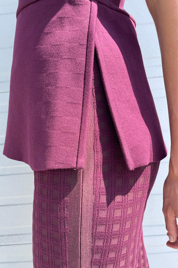 High Sport Harry Pant in Lightweight Checkered Plum