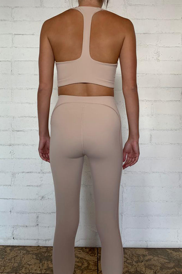 High Waist Legging in Capri Sand