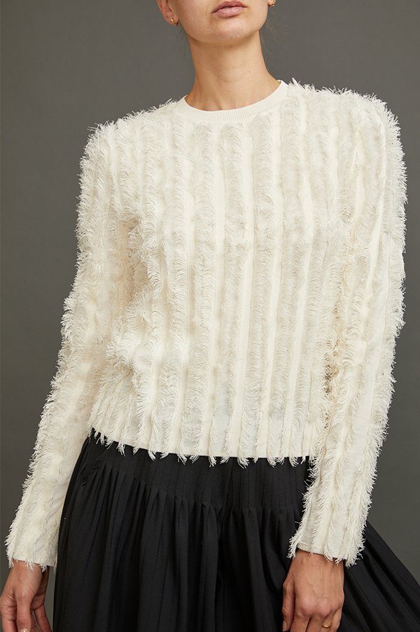 Karrie Fringe Knit Sweater